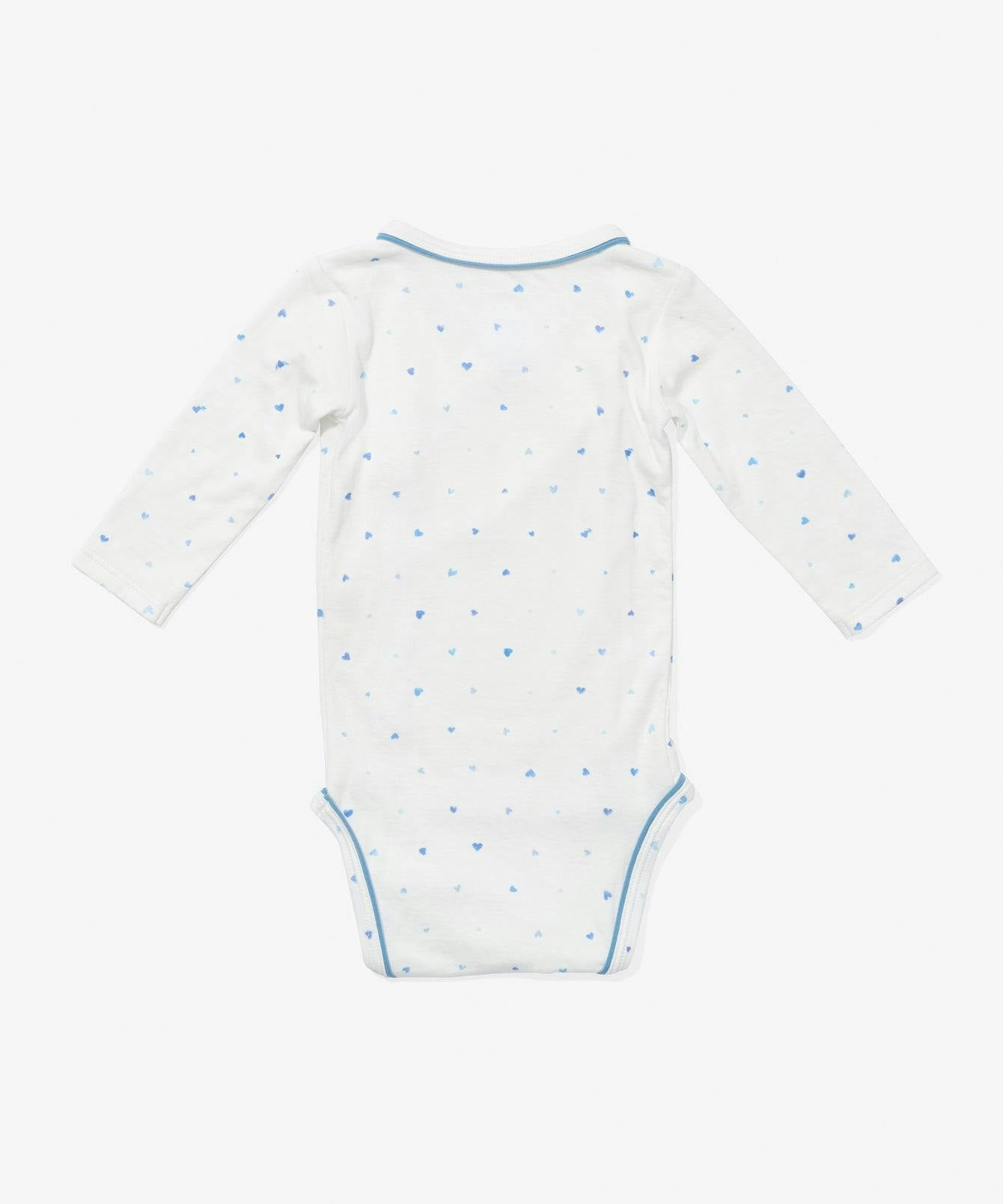 Crossbody One-piece, Blue Hearts