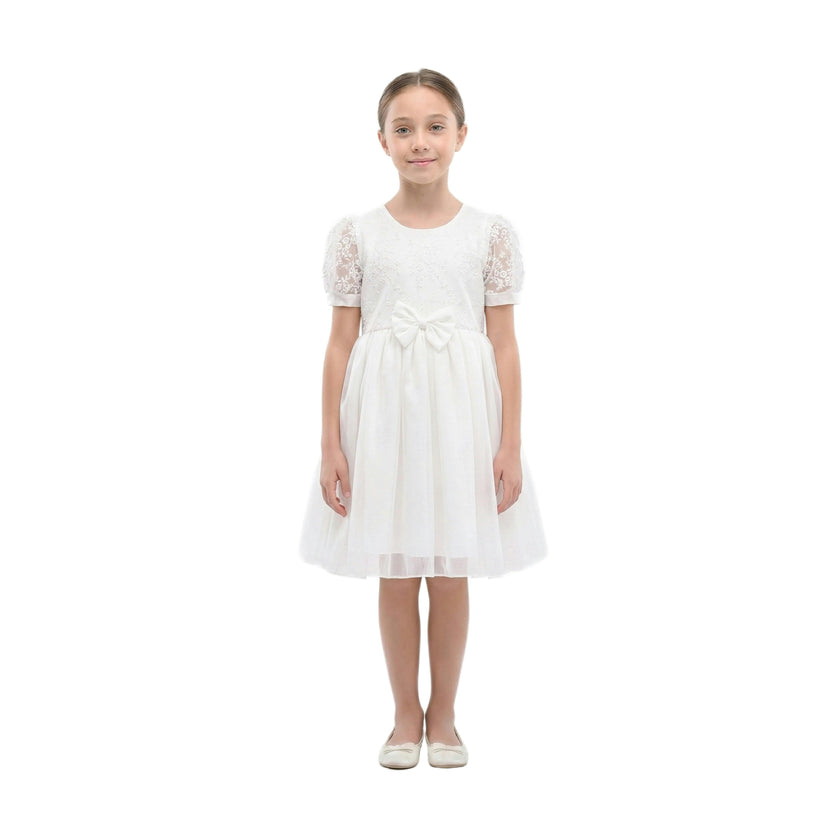 White Liora Lace Baby Dress