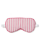 Adult's Twill Sleep Mask in Antique Red Ticking