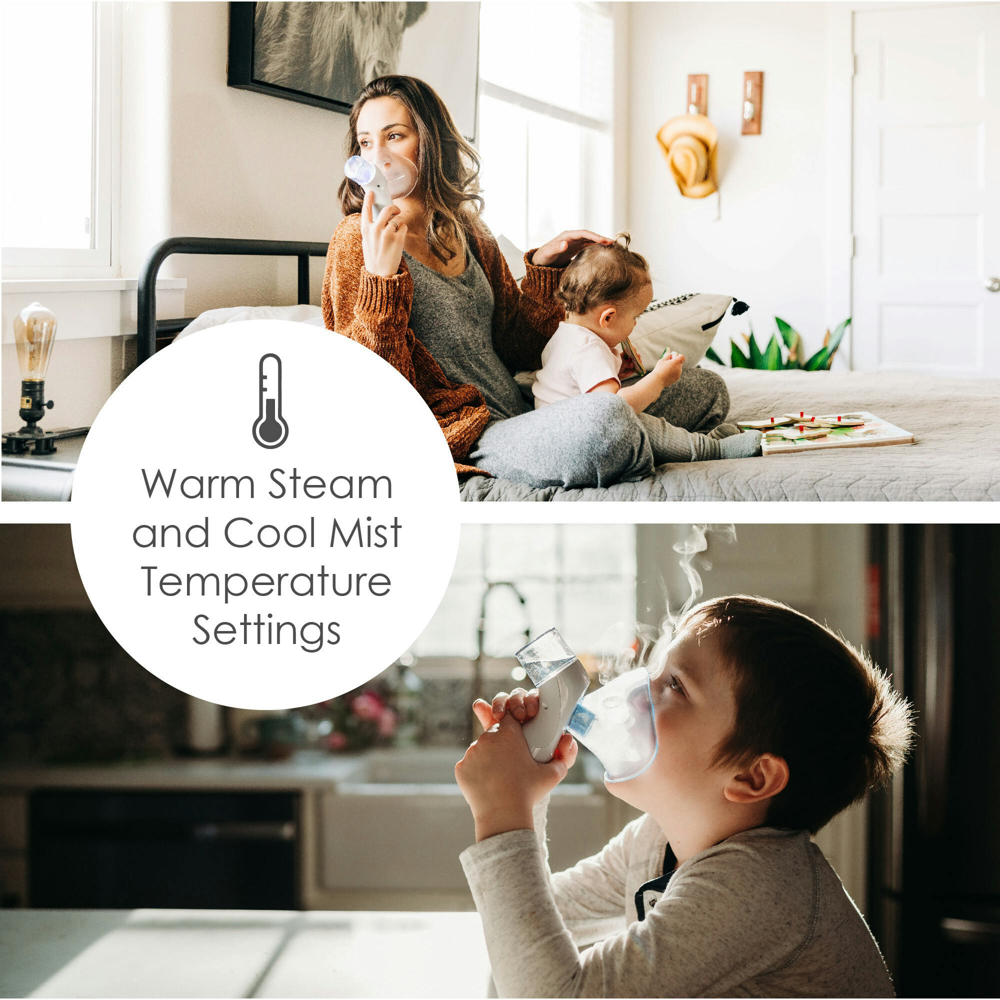 Cordless Steam Inhaler – Warm Steam & Cool Mist Functions