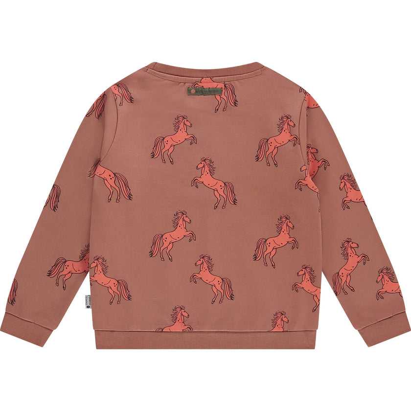 All Over Print Crew Neck Pullover Sweatshirt