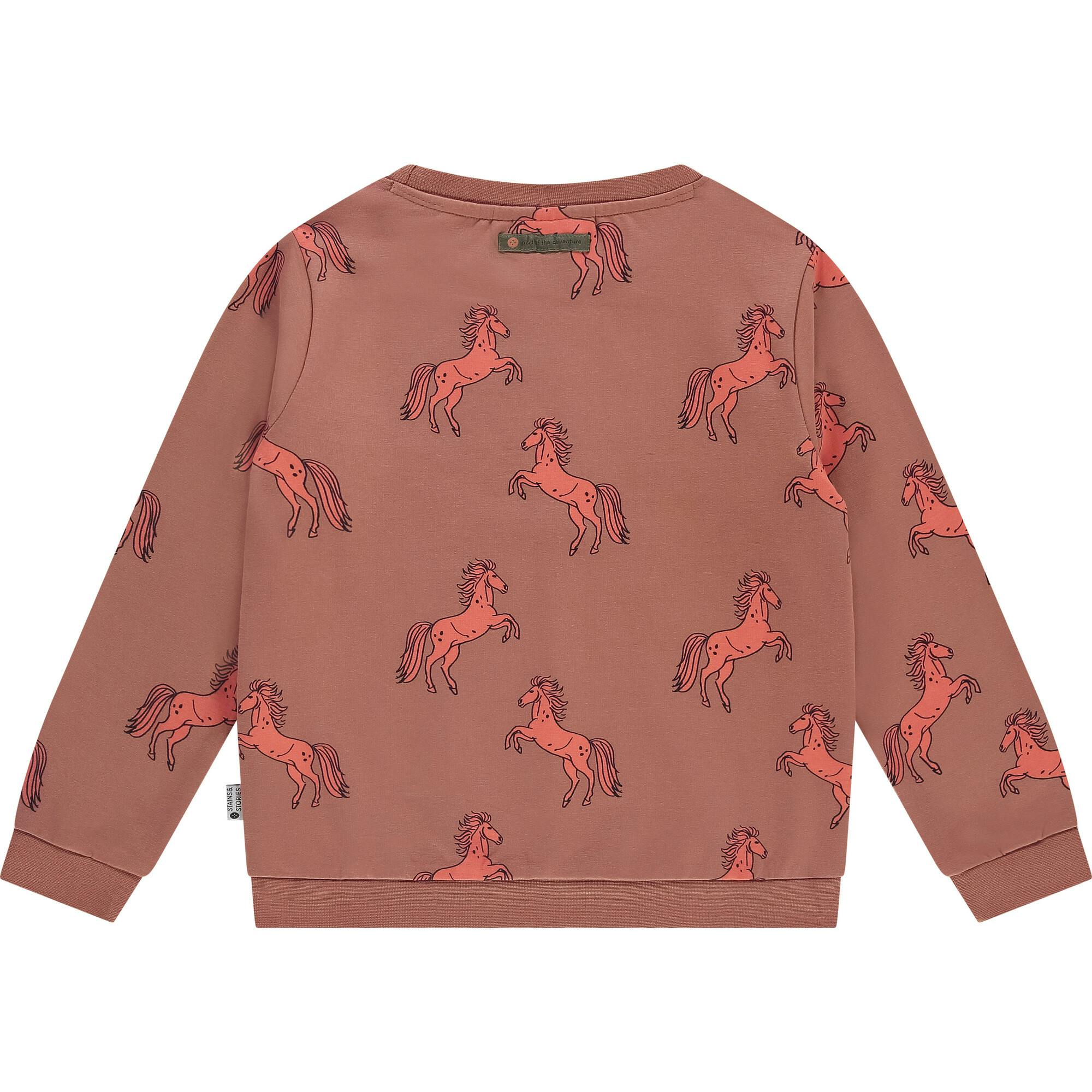 All Over Print Crew Neck Pullover Sweatshirt