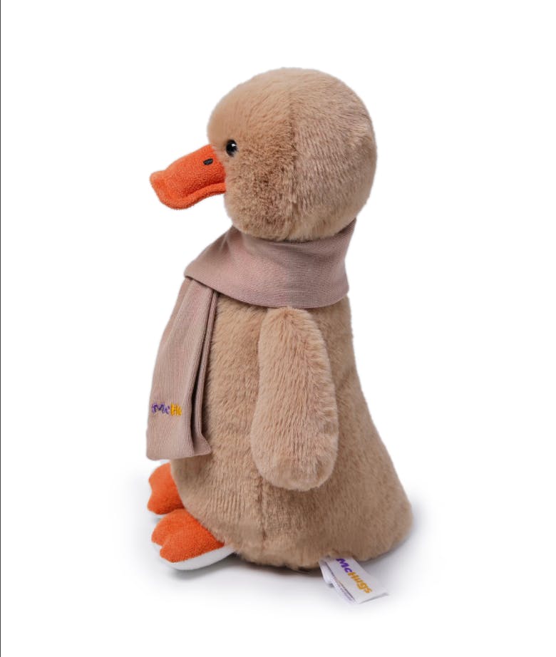 McHugs Choco Wrap Duck Weighted Plush Animal 25 cm