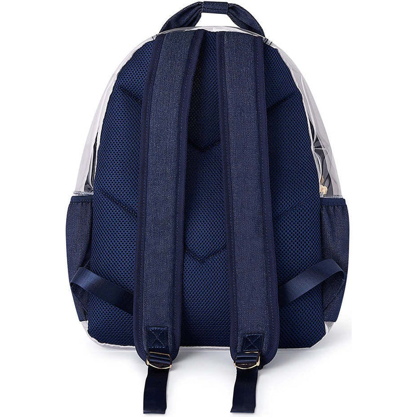 Denim and Gems Clear Backpack