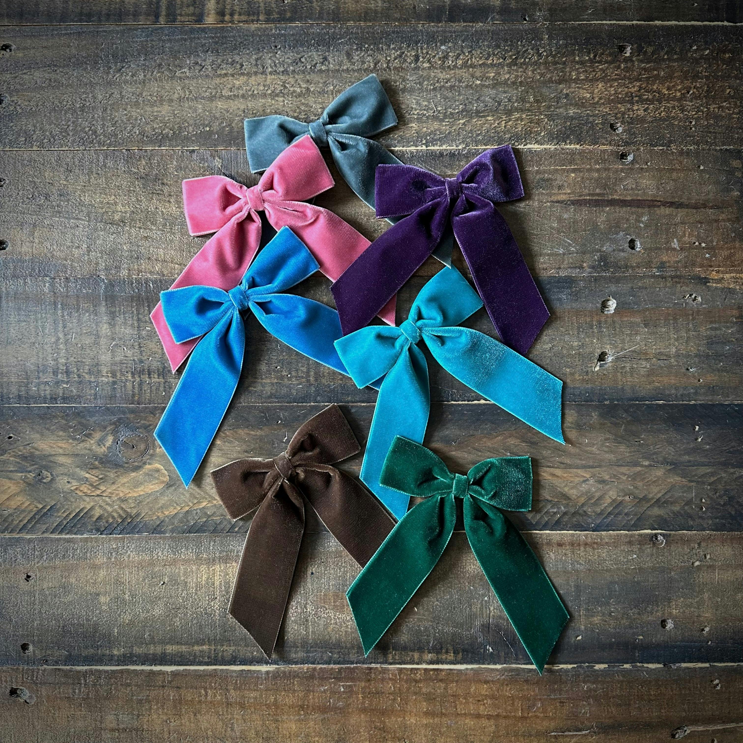 Big Velvet Bow, French Blue
