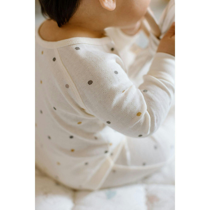 Pointelle Sleeper, Natural