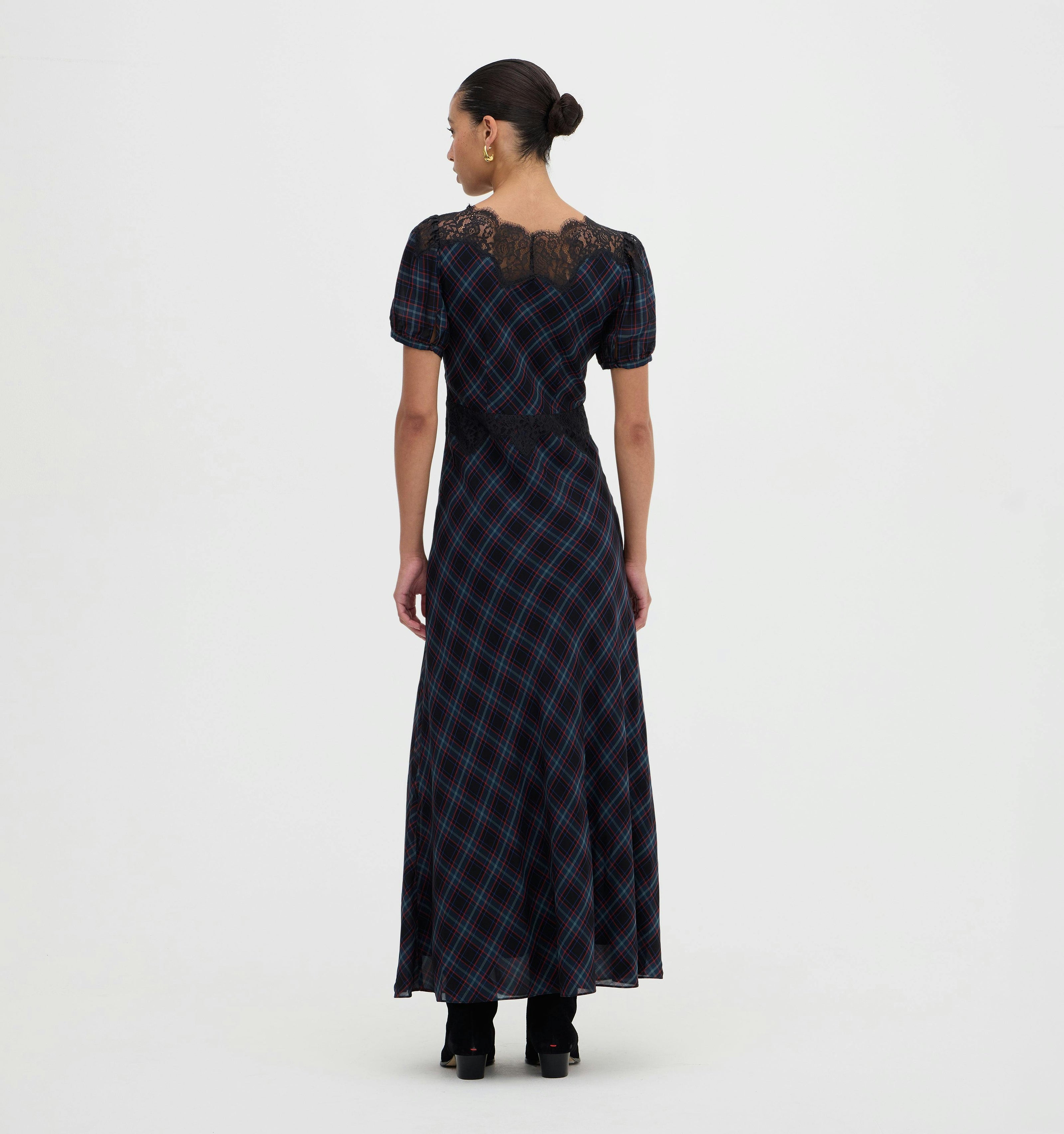 The Oakley Dress - Jewel Tartan