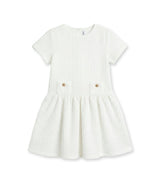 Filly Girl Dress, White Chenille