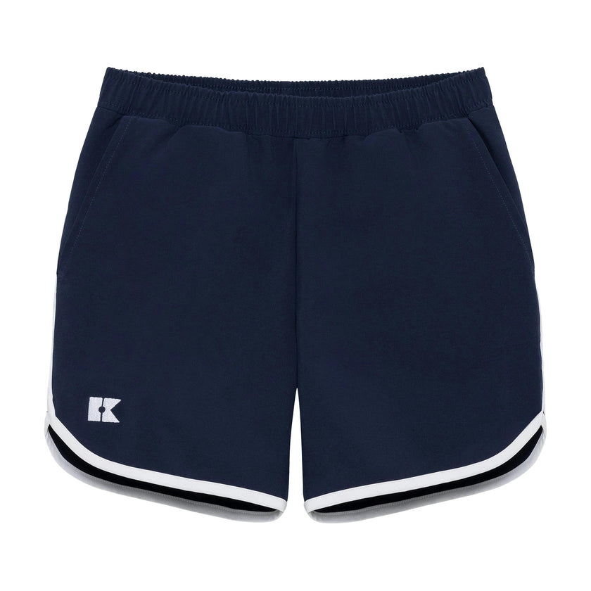navy retro super short with white piping