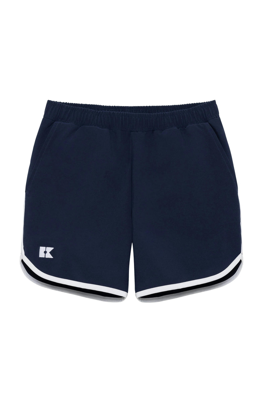 navy retro super short with white piping