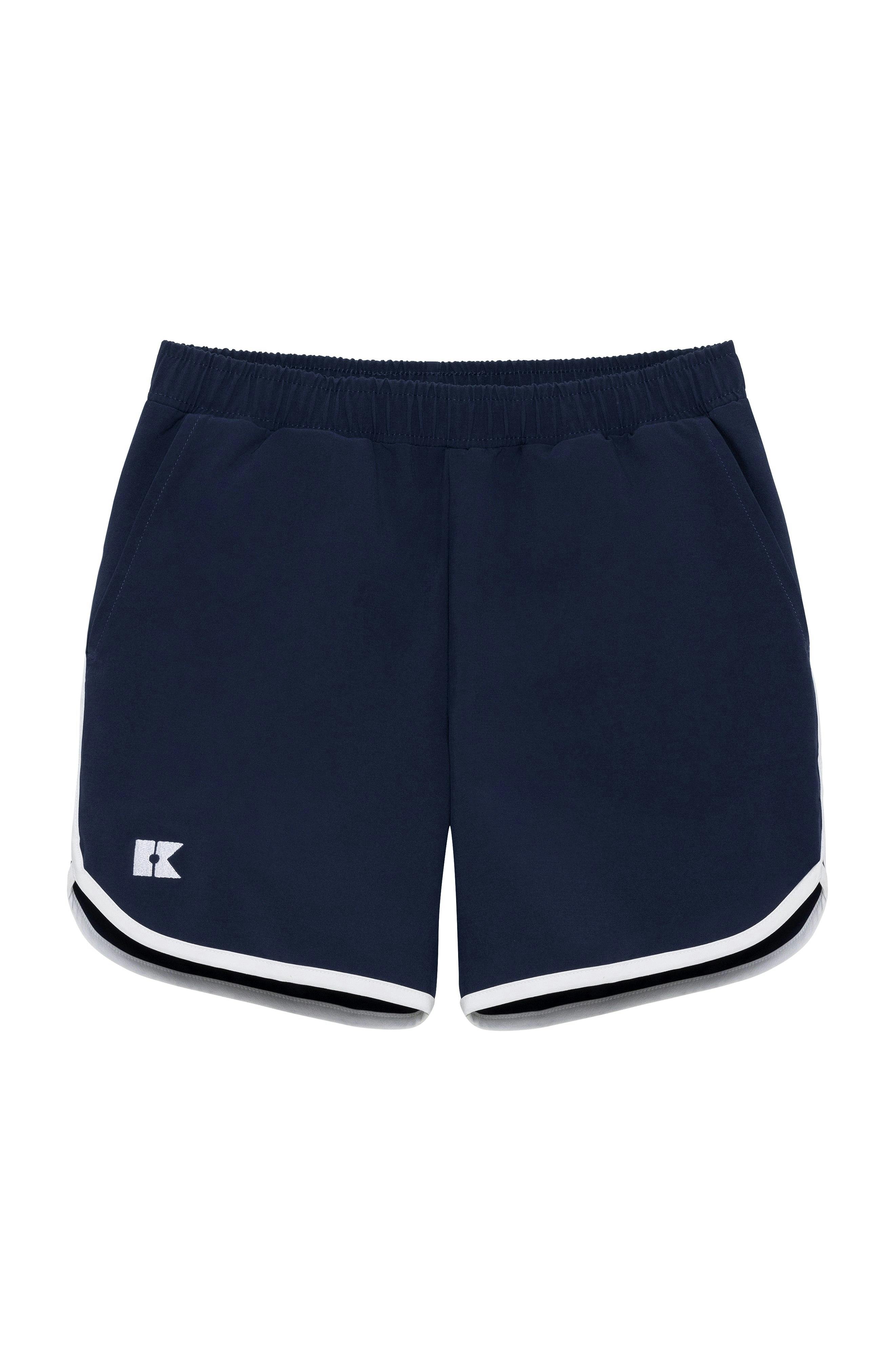 navy retro super short with white piping