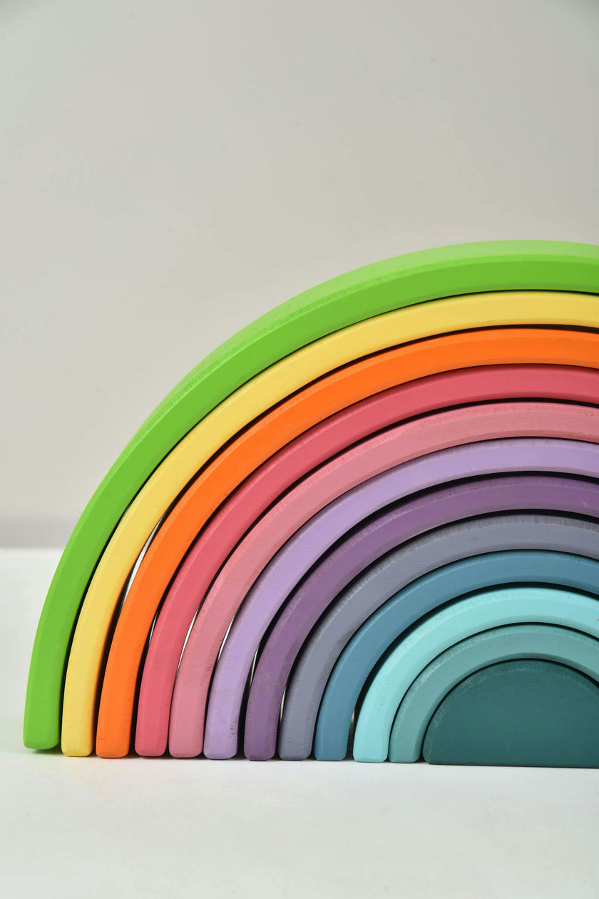 Avenlur Wooden Rainbow Stacker Blocks