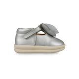 Vlindy Shoes | Silver Grey Metallic Leather