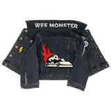 Race Car Black Denim Jacket - Unisex for Boys and Girls
