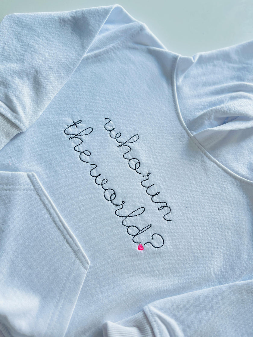 Baby + Kids "Who Run the World?" Pullover Hoodie