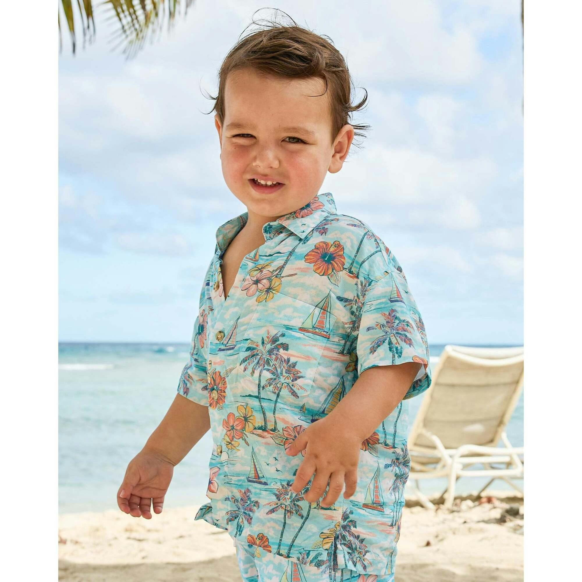 The BVIs - Boys Hawaiian Shirt