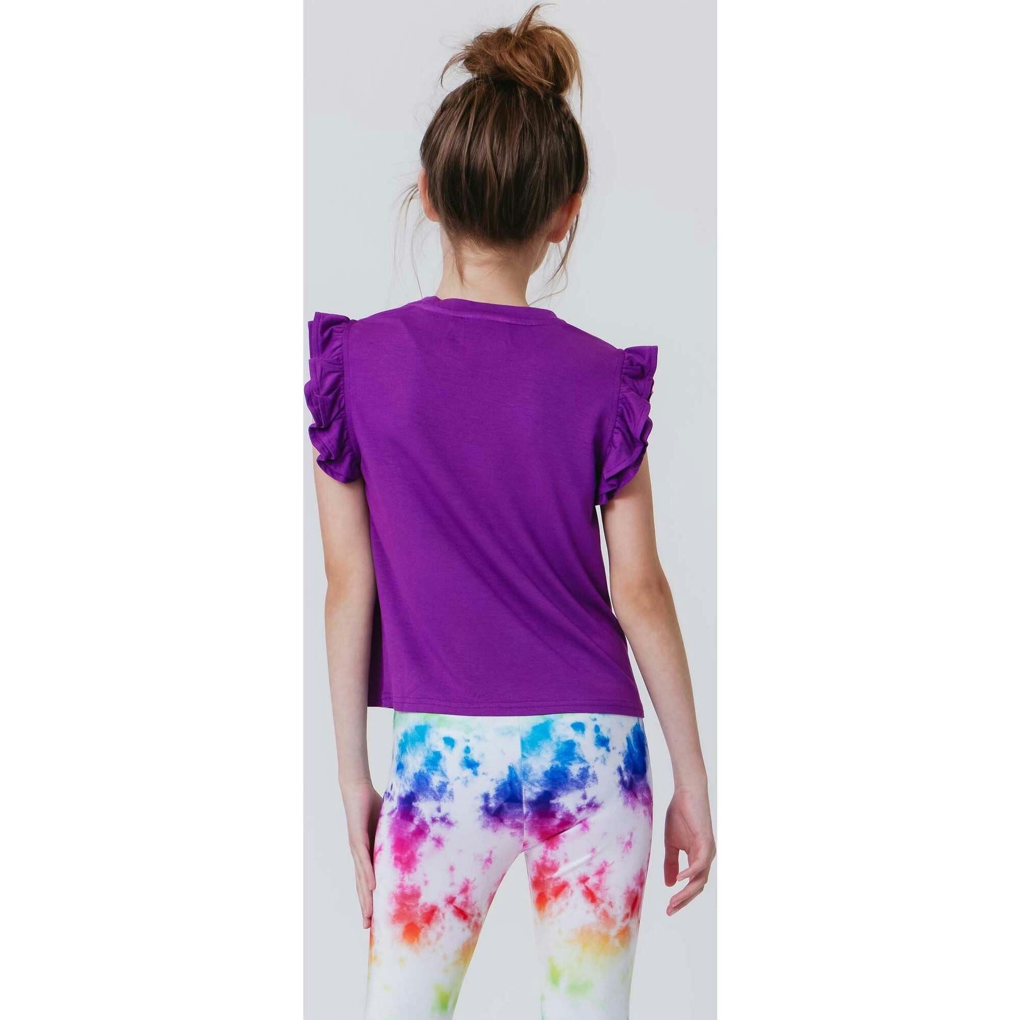 Girls Ruffle Crop Top