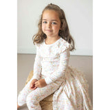 Winter Flowers Pima Long Pajama Set