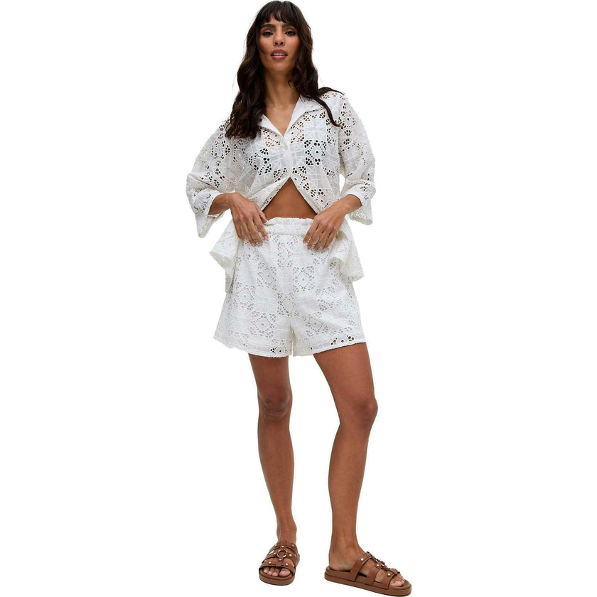 Shelli All Over Broderie Anglaise Shorts