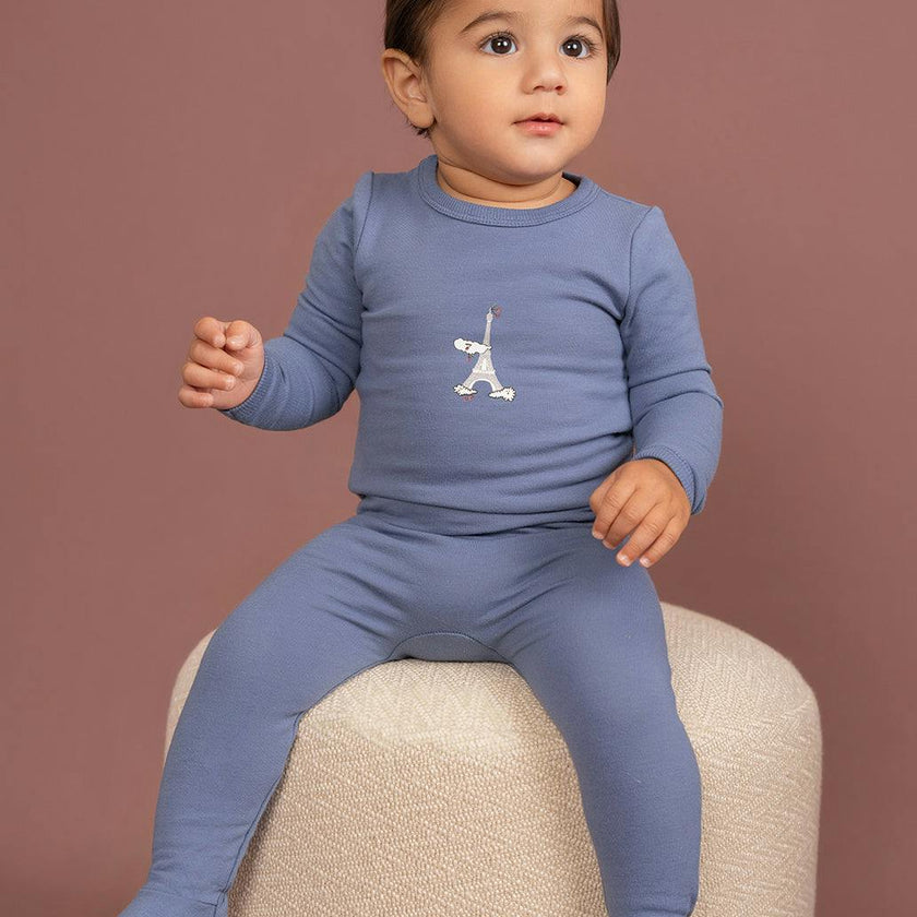 Eiffel Print Onesie True Blossom