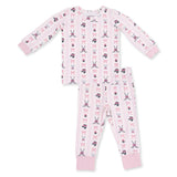 Megan's Bowtiful Hockey Stripe - Long Sleeve Loungewear Set