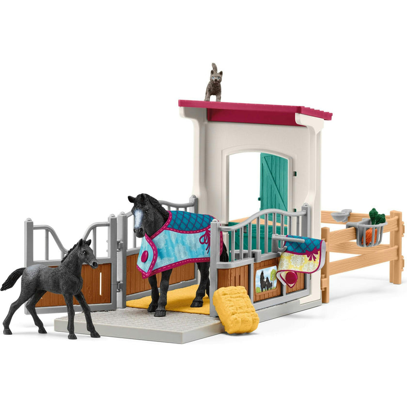 Schleich Club: Box With Mare & Foal - 34 Piece Playset