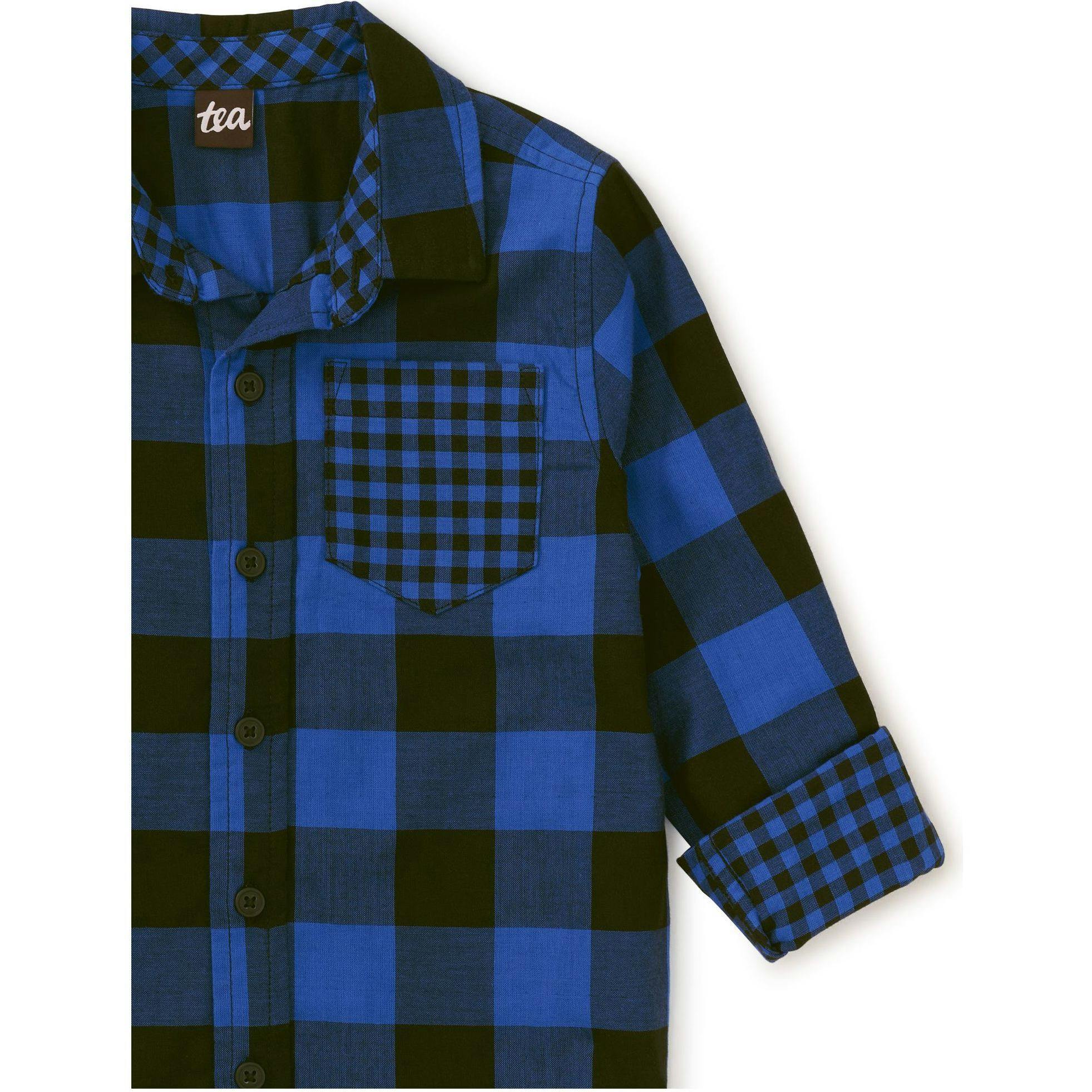 Double Weave Plaid Button Up, Multi