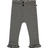 Striped Ruffle Leggings