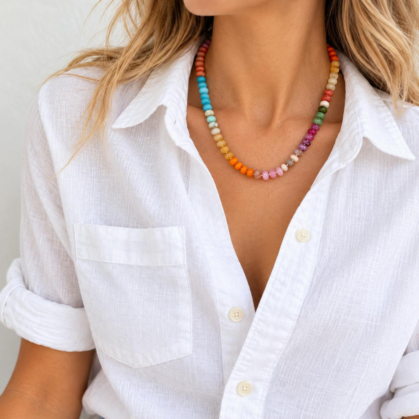 Autumn in Paris Gemstone Necklace