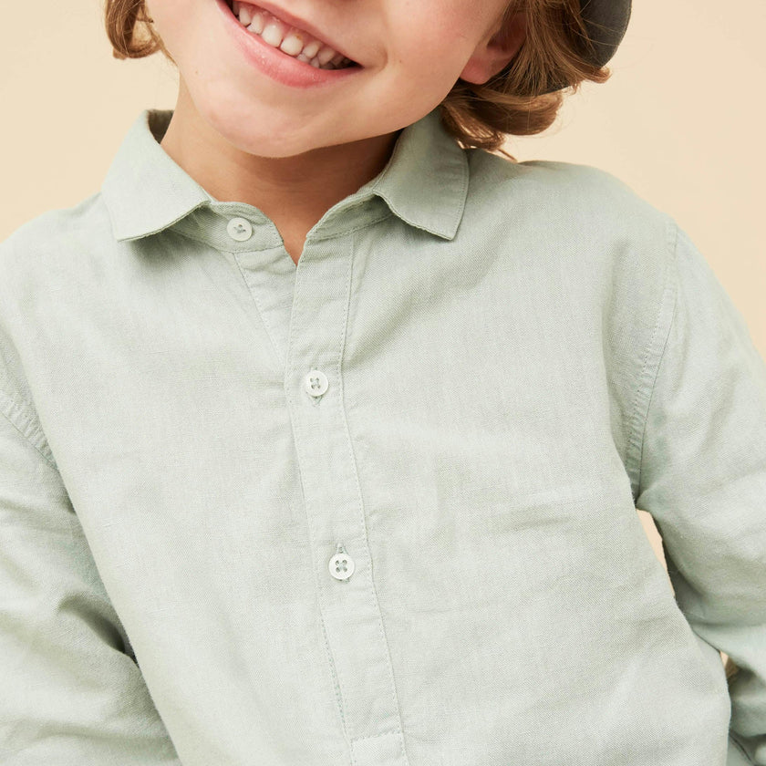 Linen Cotton Kaftan Shirt