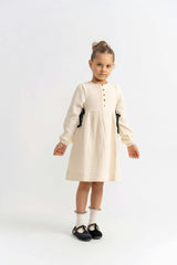 Woven Ribbon Dress Black