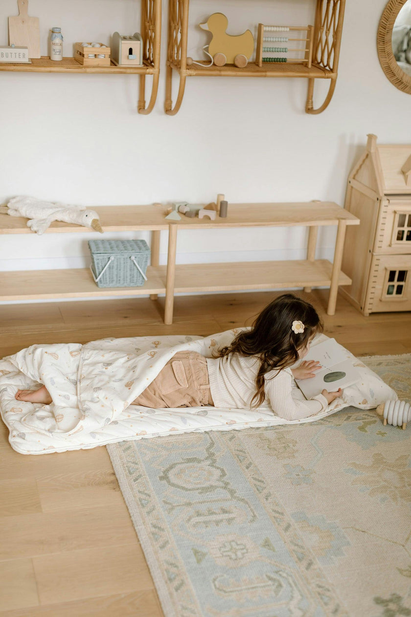 Organic Toddler Nap Roll-N-Rest Mat Set