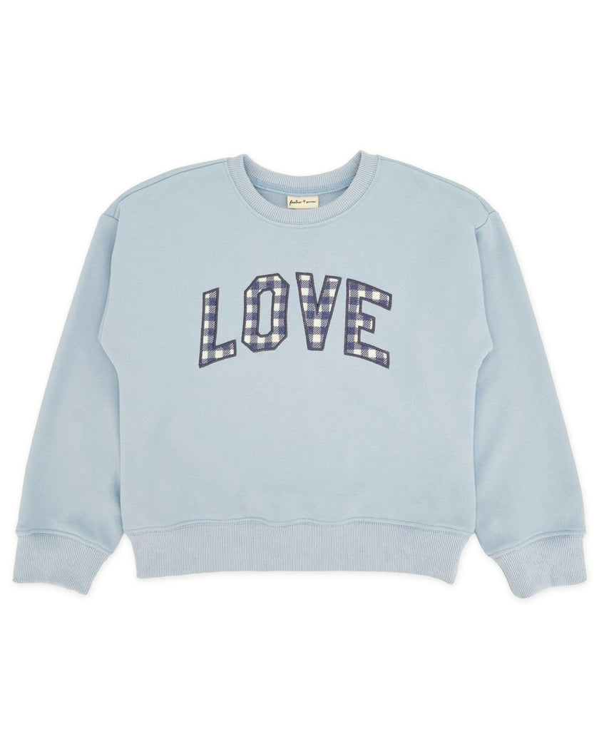 Love Sweatshirt - Cloudy Blue French Terry