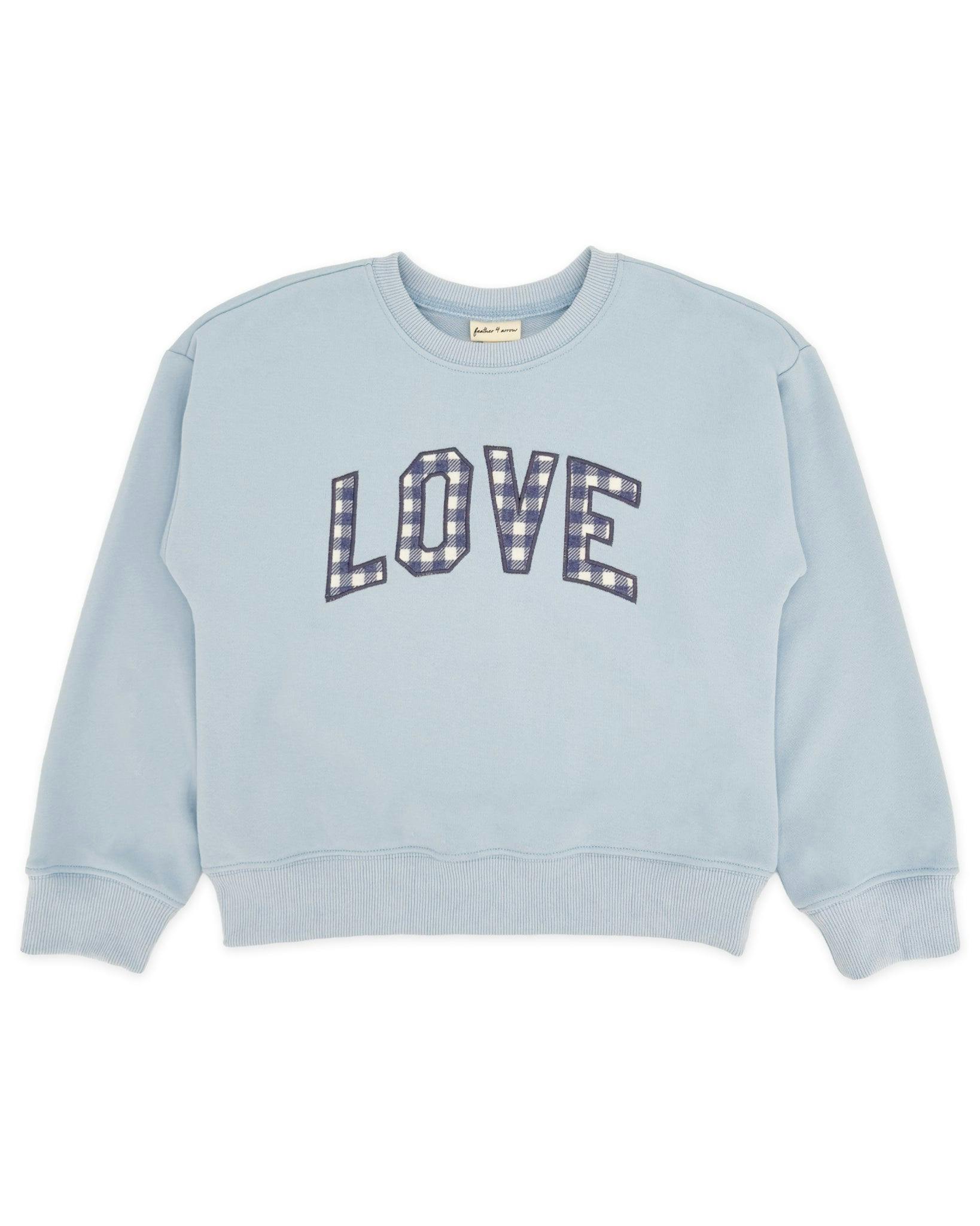 Love Sweatshirt - Cloudy Blue French Terry