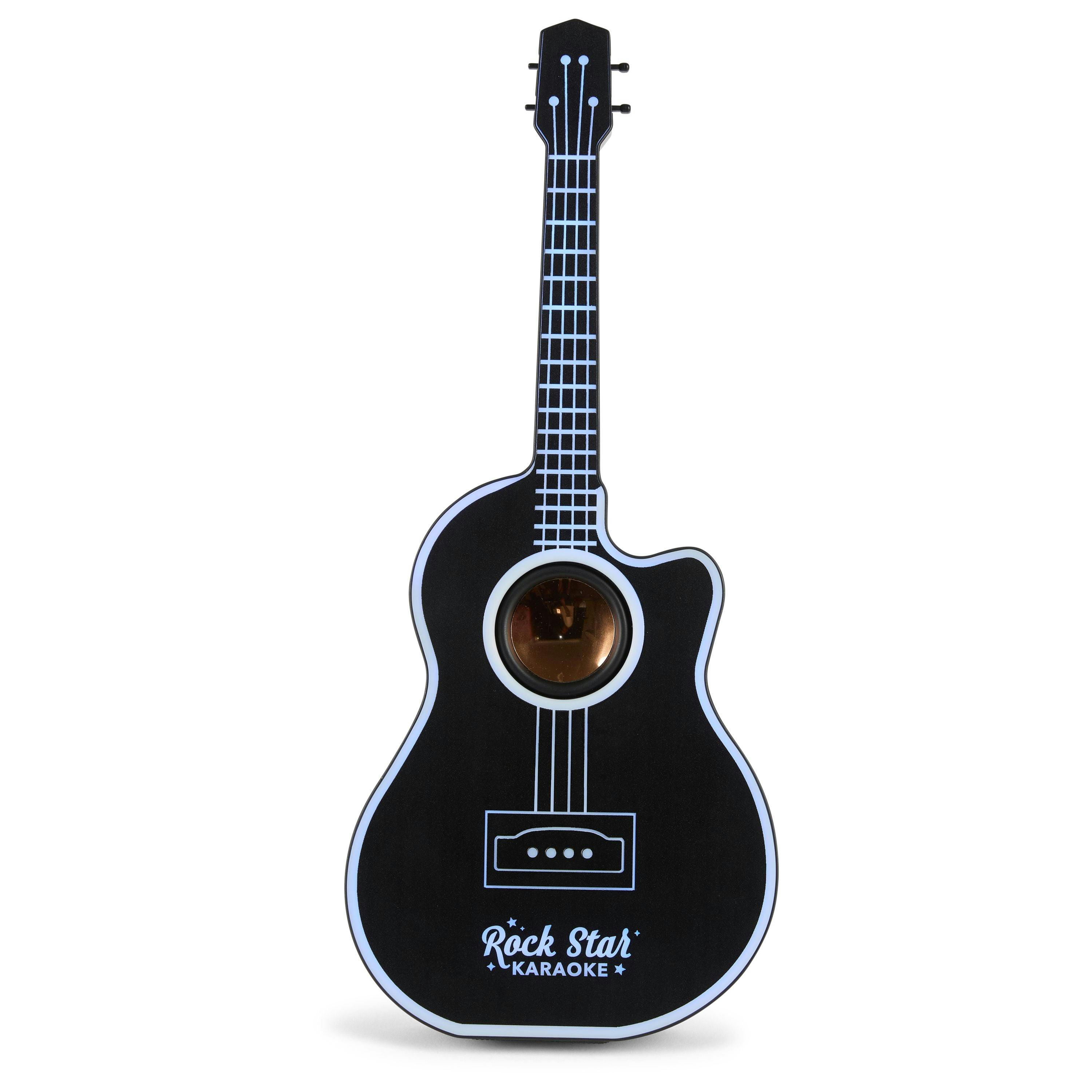 Rock Star Karaoke -Guitar Speaker & Microphone Combo - Black