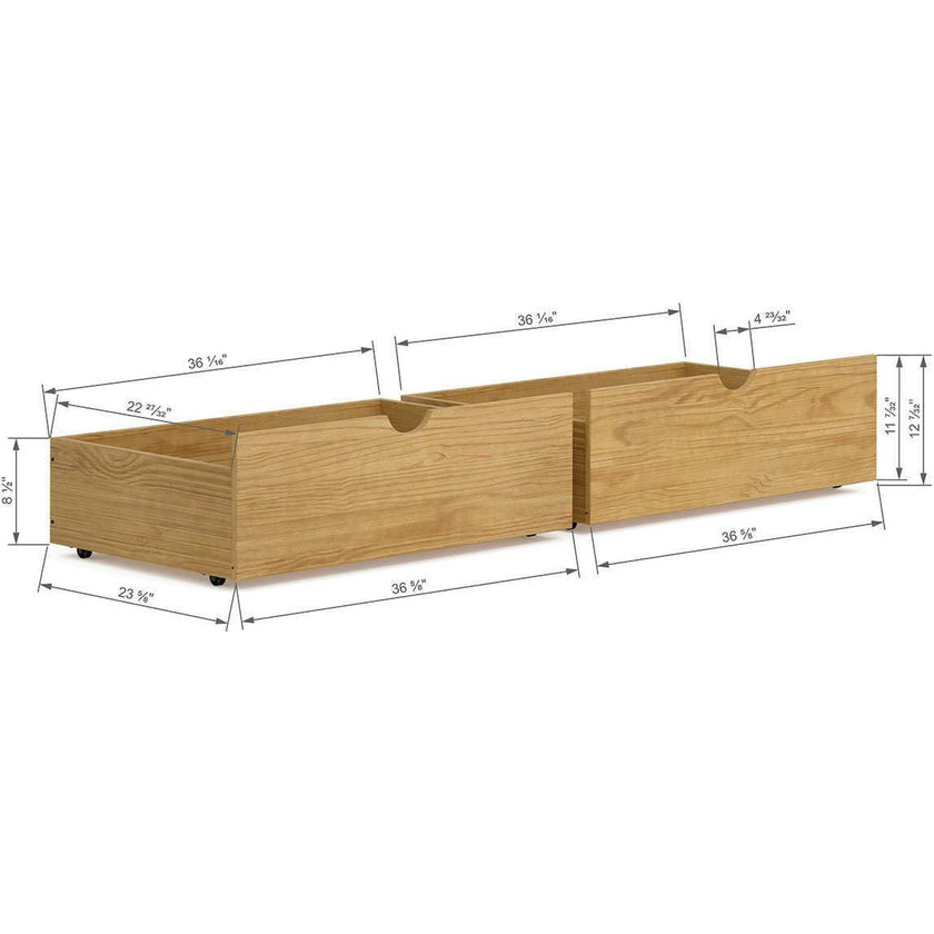 P'kolino Wood Storage Drawers  - Natural