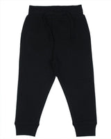 Kids Fleece Lined Jogger Pants - Black