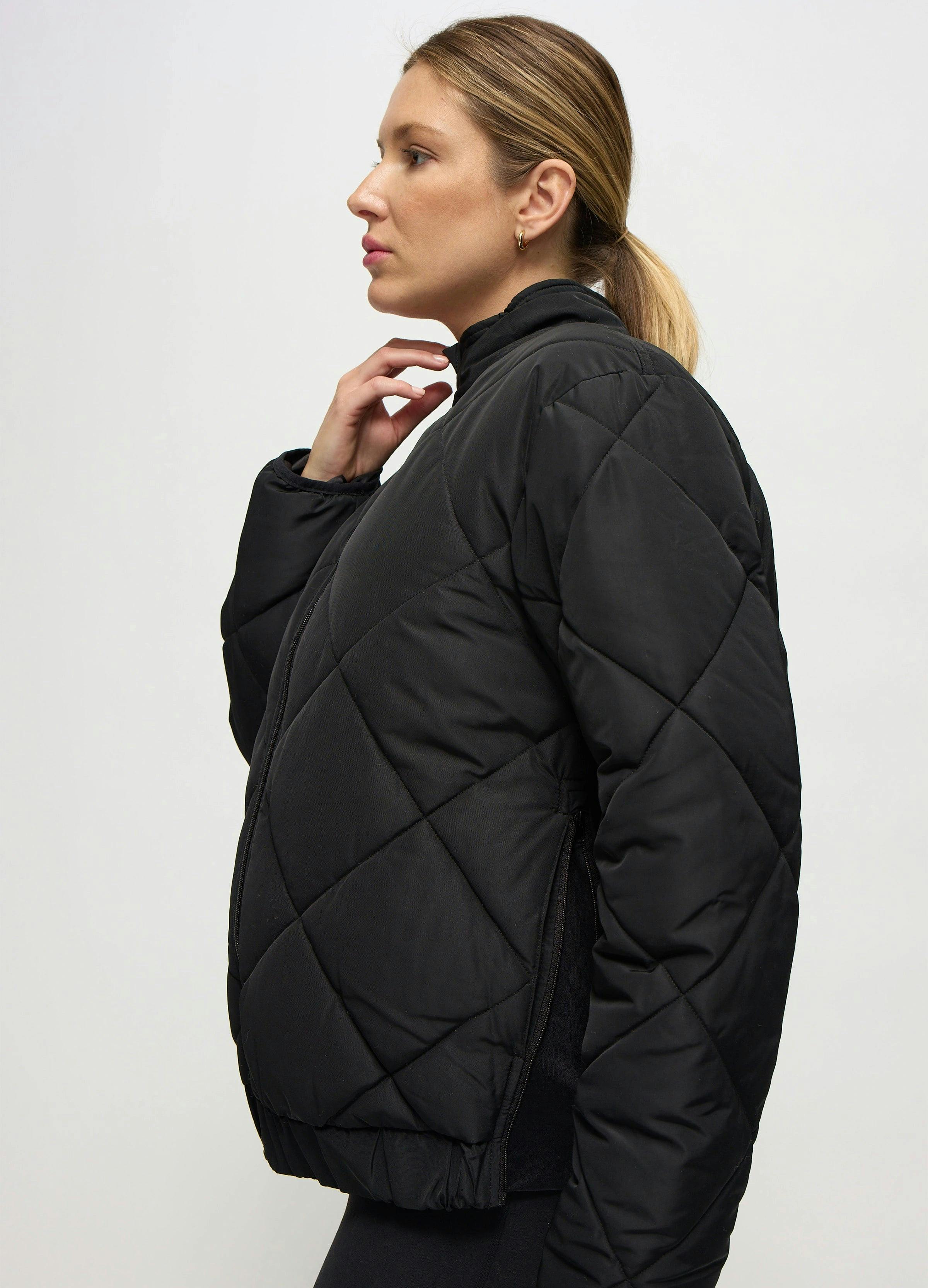 Expandable Raglan Sleeve Maternity Puffer Jacket