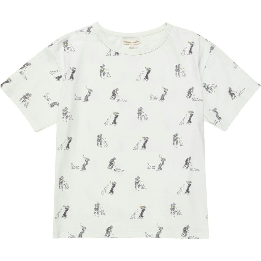Organic Weekend Tee in Sage Duet