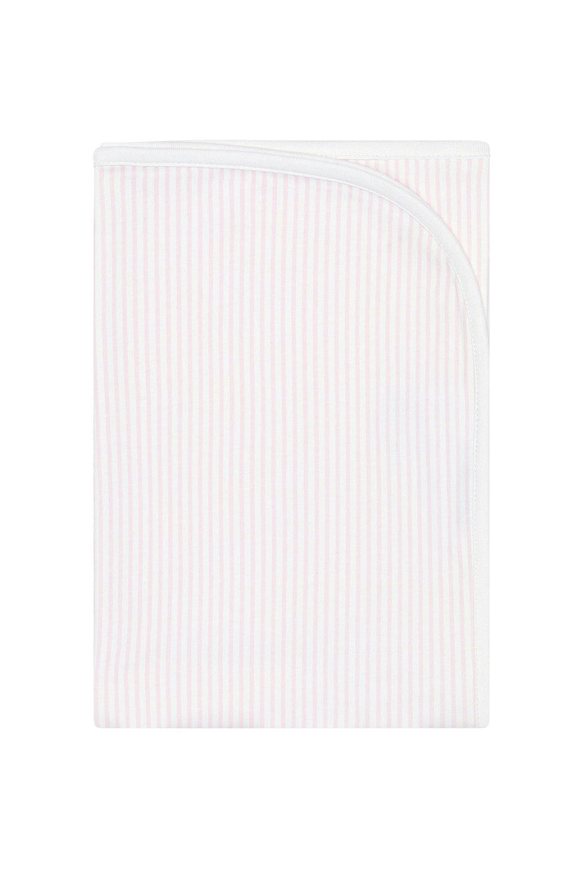 Pink Classic Stripes Receiving Blanket