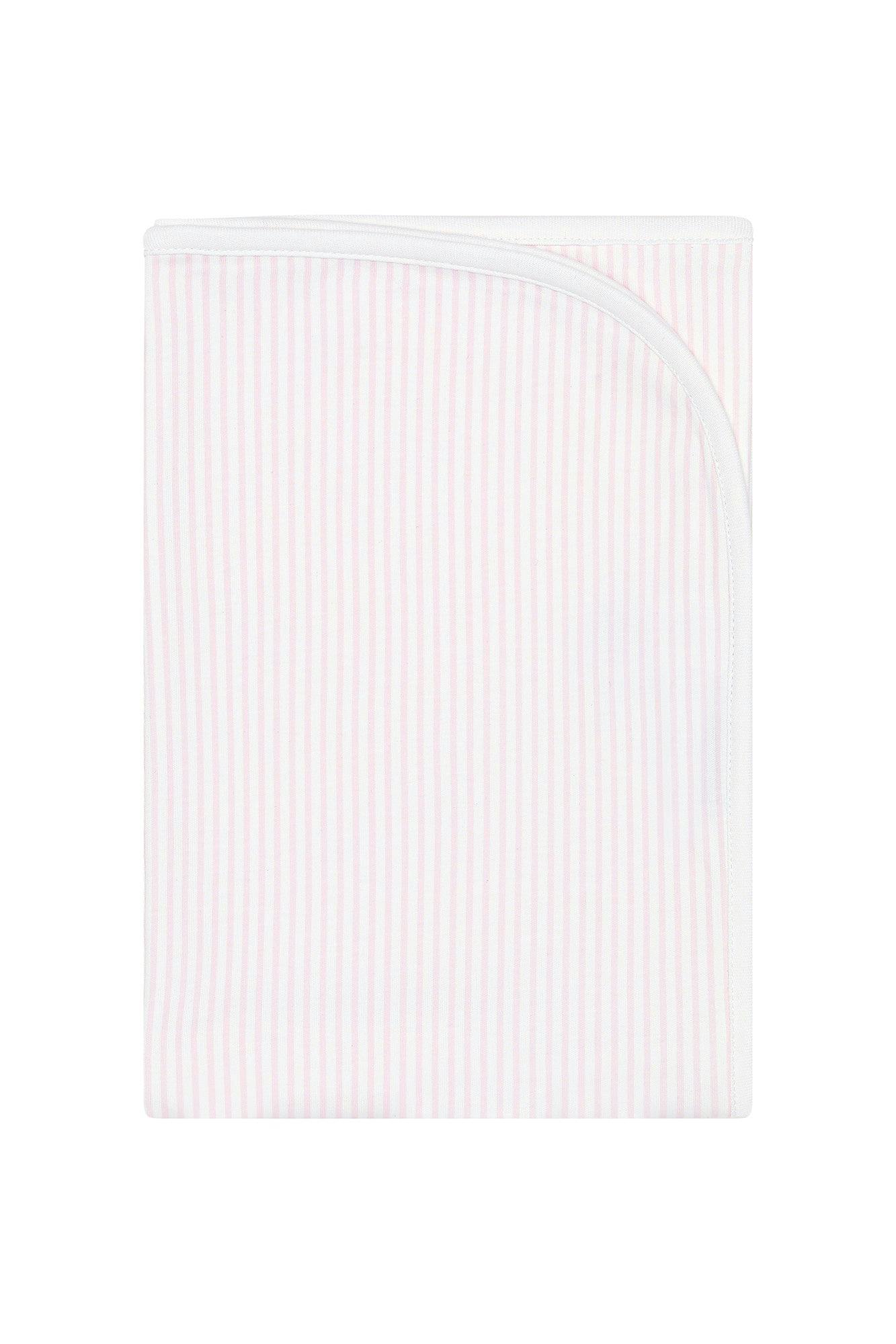 Pink Classic Stripes Receiving Blanket