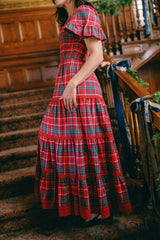 Rosario Dress in Christmas Cheer Plaid