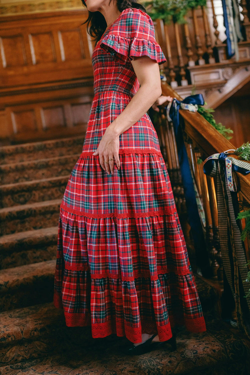 Rosario Dress in Christmas Cheer Plaid