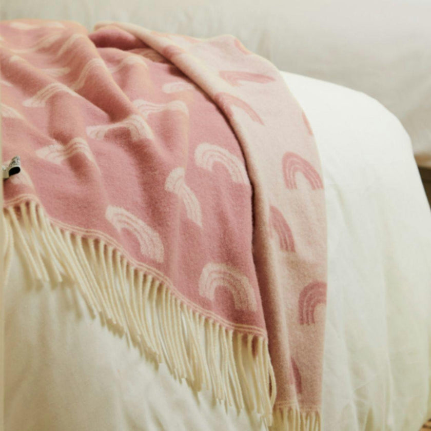Super Soft Merino Baby Blanket - Pink
