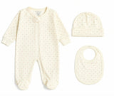 Pima Cotton 3-Piece Newborn Layette Set | Hypoallergenic Baby Gift Set