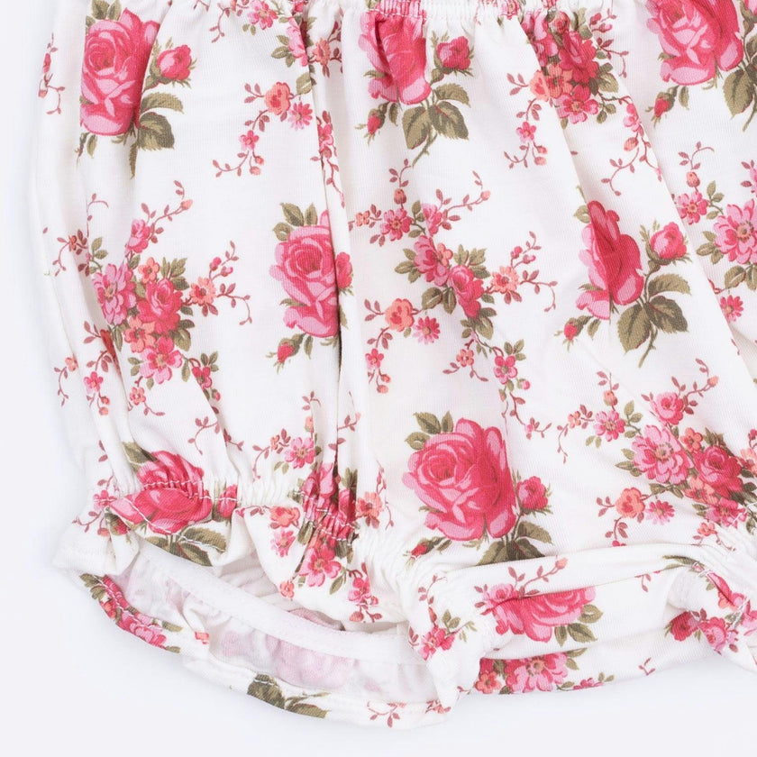Elegant Roses - Ruffle Top and Bloomer