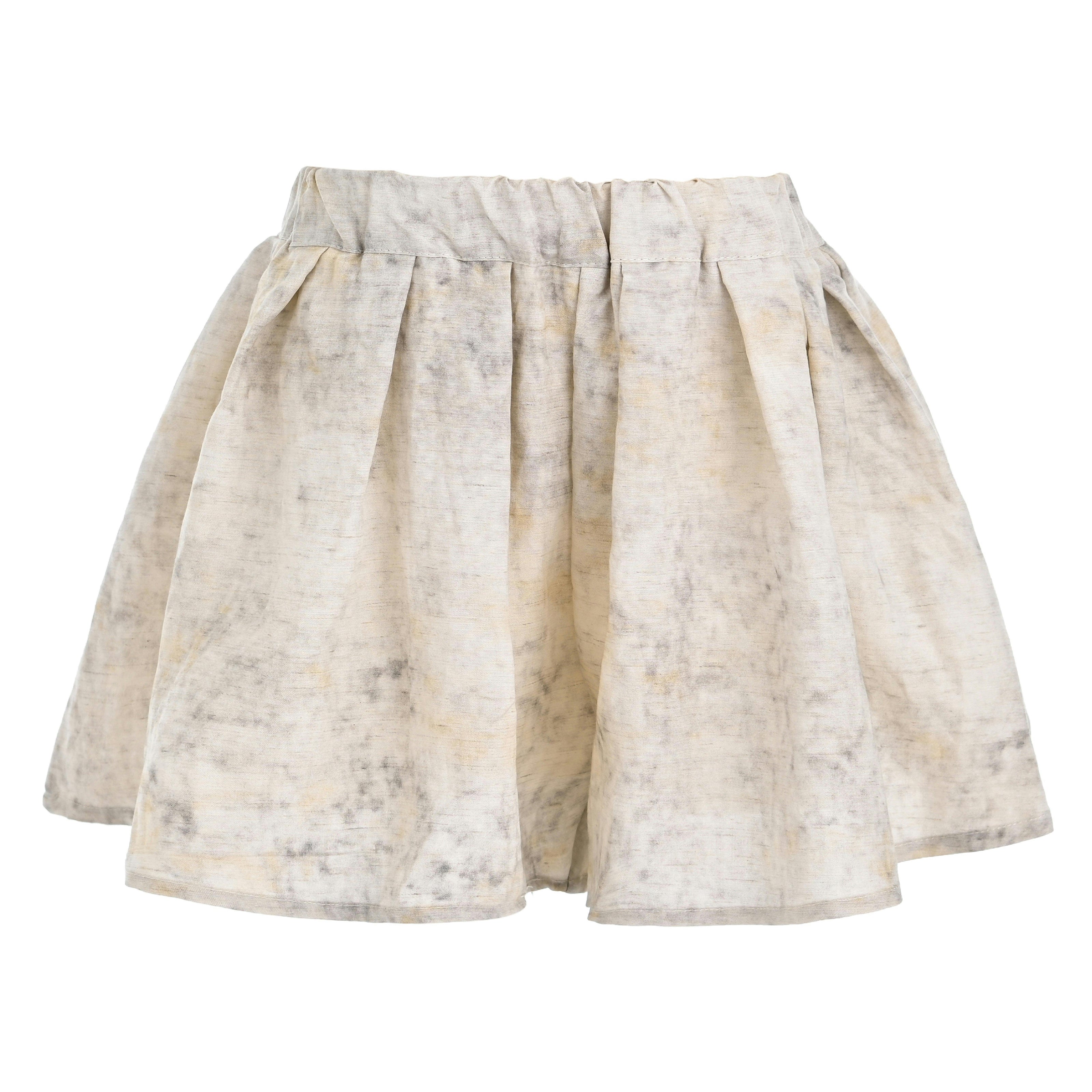 Marble Pleated Two-Piece Set