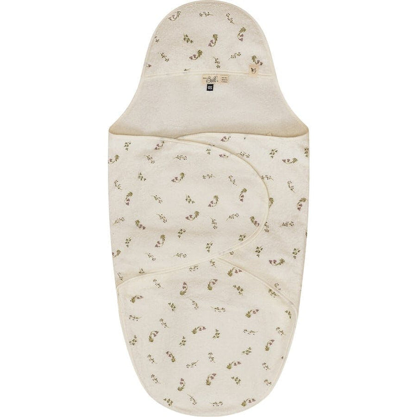 Printed Wrap Terry Towel Mauve/Cream