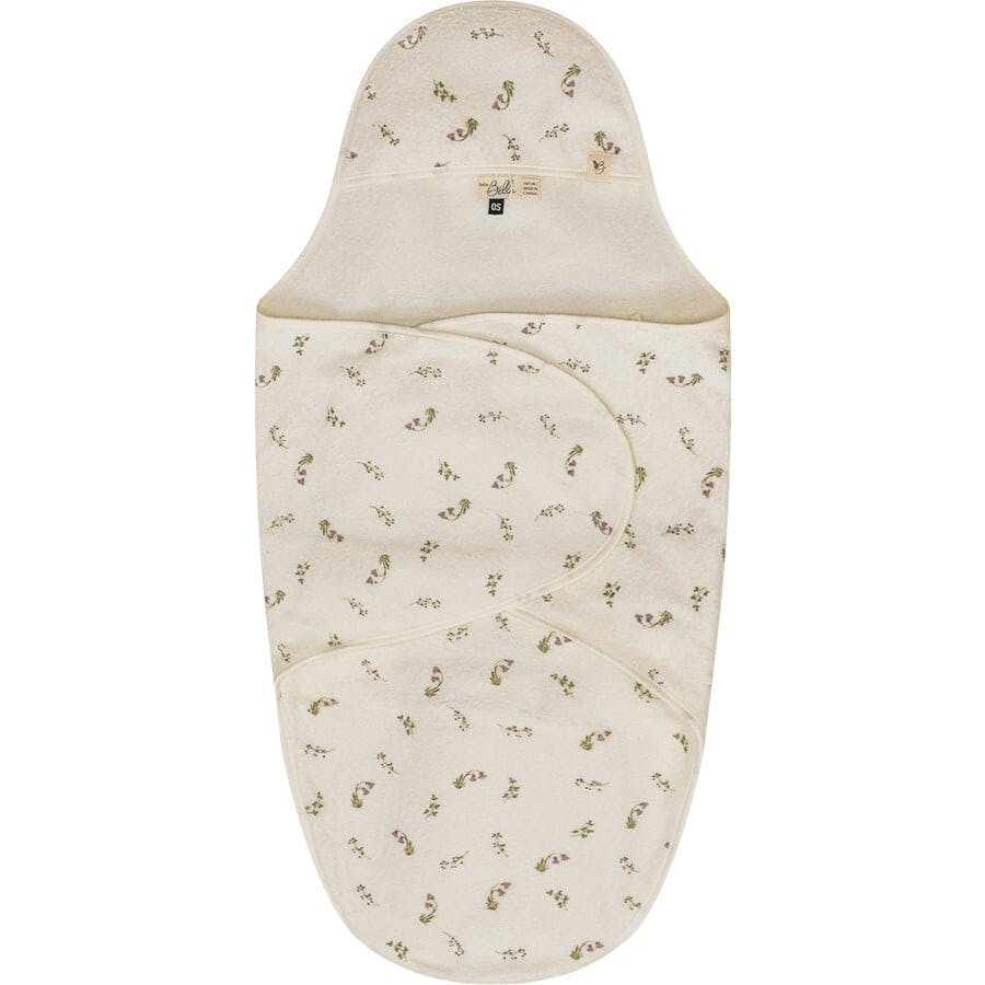 Printed Wrap Terry Towel Mauve/Cream