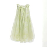 Green Solavie Floral Layered Dress